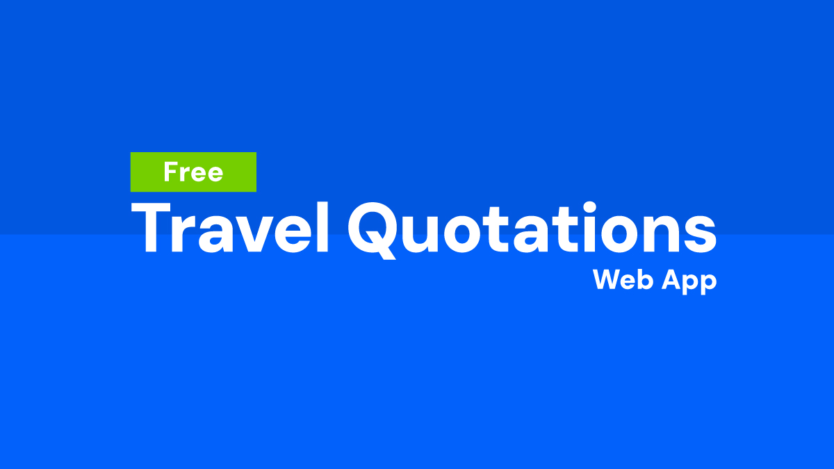 Free Travel Quotation App